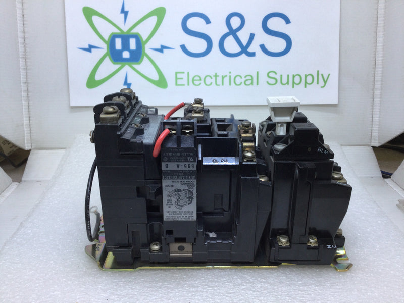 Allen-Bradley 509-B0D Motor Starter 27 Amp Max continuous 600V Max 1-Pole 1-Phase