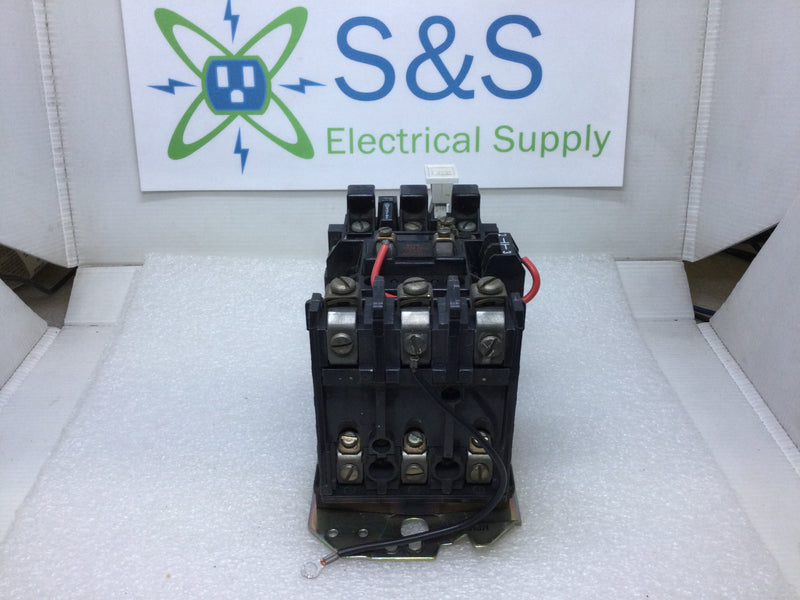 Allen-Bradley 509-B0D Motor Starter 27 Amp Max continuous 600V Max 1-Pole 1-Phase