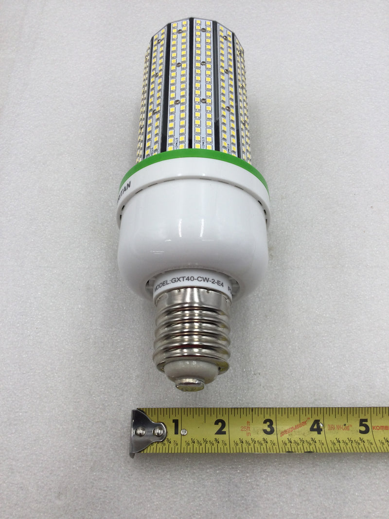 Green LED GXT40-CW-2-E4 40 Watt LED Retrofit Lamp 85-277 VAC fits in a
