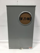 Eaton UTH4320ACH 320 Amp 600 VAC 1 Phase 3 Wire 4 Jaws Nema 3R Ringless Meter Socket Enclosure