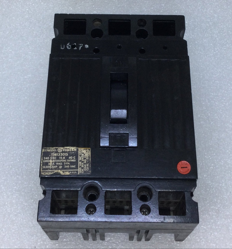 GE General Electric TEB132015 15 Amp 3 Pole 240V Circuit Breaker