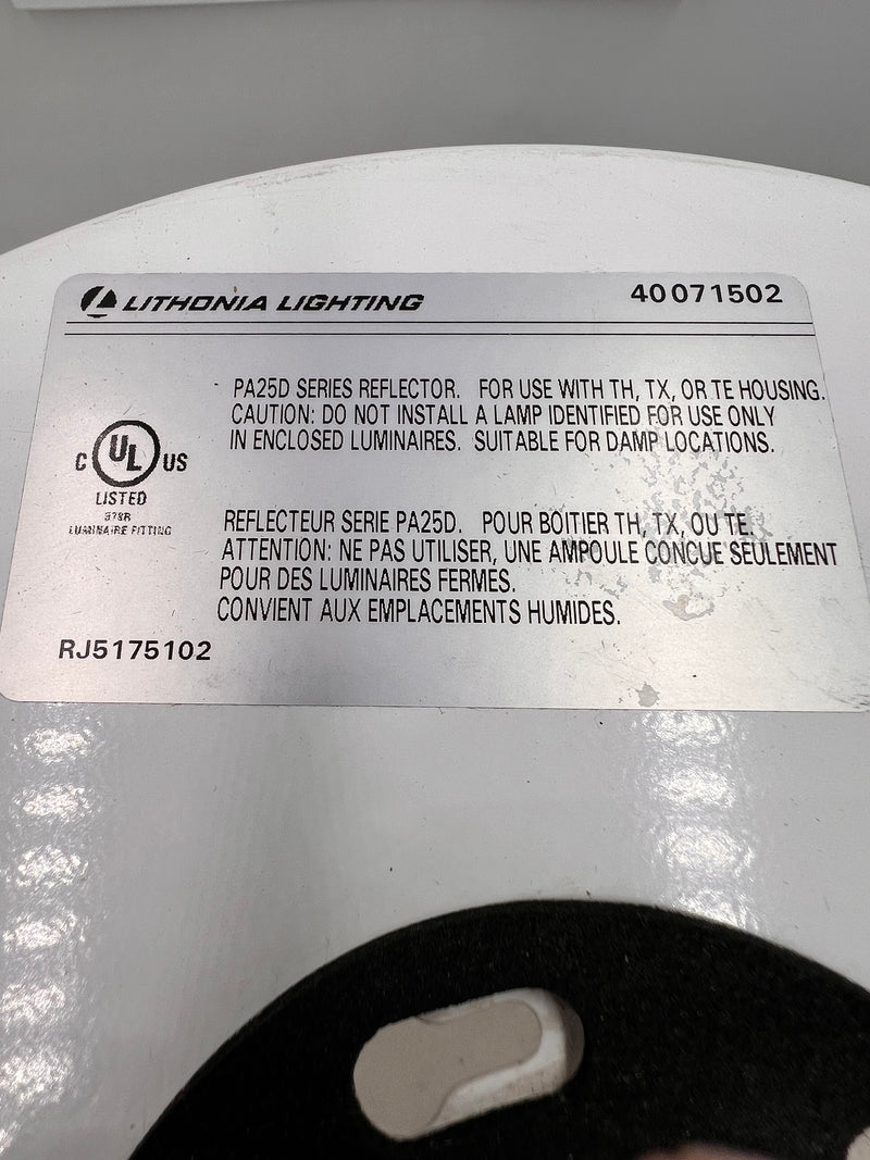 Lithonia Lighting PA25DLD J4 25 Inch Open Prismatic Acrylic Reflector