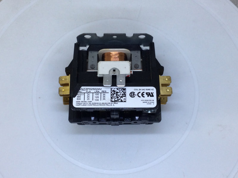 Hartland Controls CONT2P025024V 24VAC 50/60HZ Coil Contactor