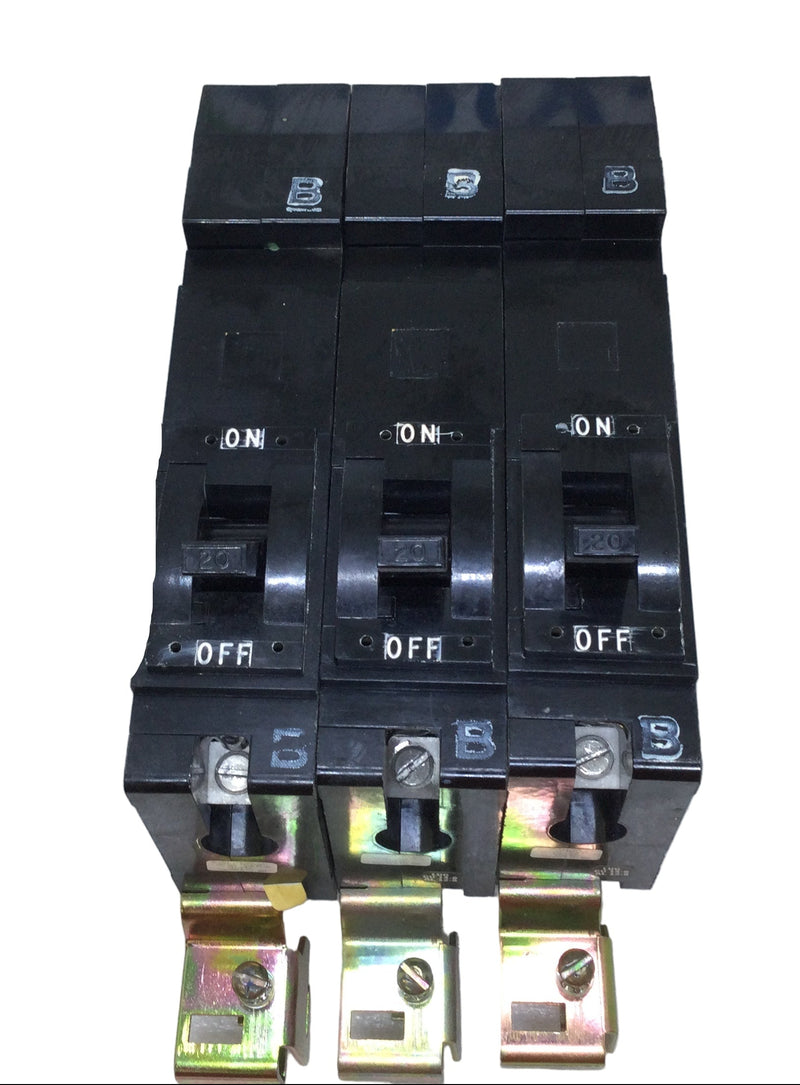 Square D FY14020B 20 Amp 1 Pole 277V I-Line Type FY Circuit Breaker