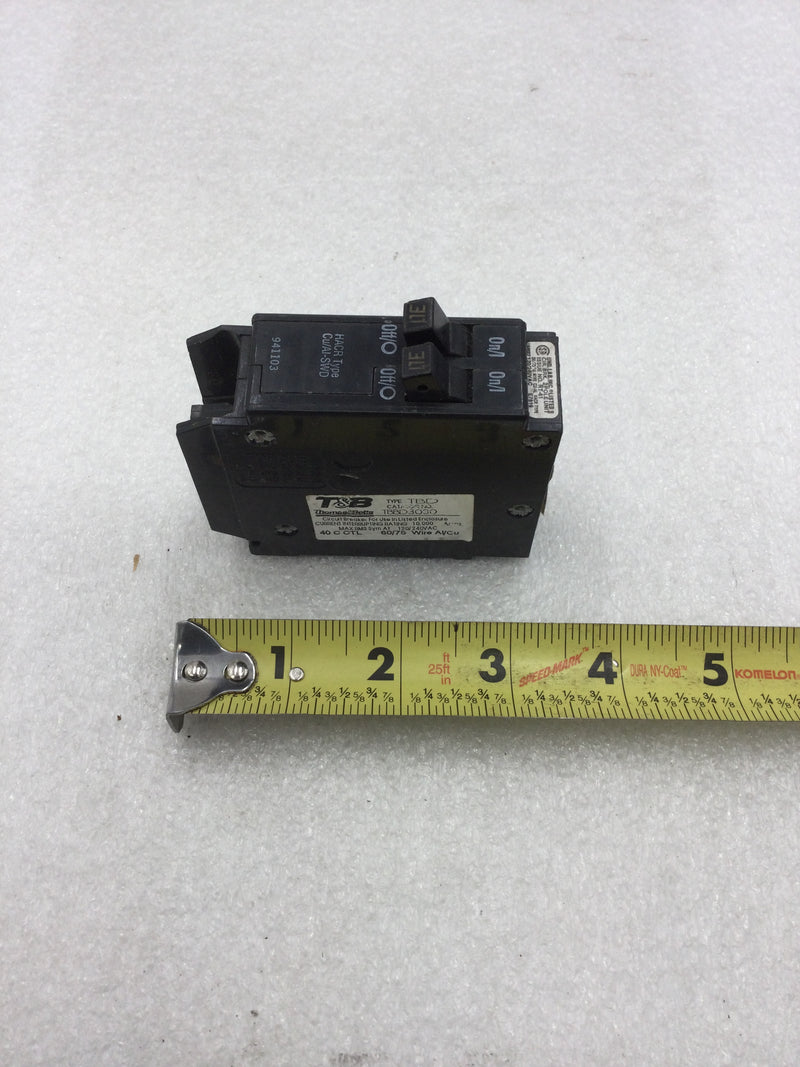 Thomas & Betts TBBD3030 (2) 30 Amp, 120/240 VAC 1 Pole Tandem Circuit Breaker