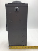 Square D D322NRB 60 Amp 3 Pole 120/240V Fusible Safety Switch 15" x 7"