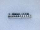 Unbranded SE-75B 12 Position 4-14 AWG Grounding Bar 3 3/4" x 1/2"