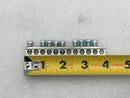 Unbranded SE-75B 12 Position 4-14 AWG Grounding Bar 3 3/4" x 1/2"