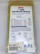 Supco SPP8E Super Boost Electronic Potential Relay and Hard Start Capacitor 189-227uF 170-277 VAC Max