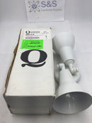 Quorum International 690-2-6 Fort Worth 2 Light 10 Inch White Flood Light for 150 Watt Par38/R40 Lamps