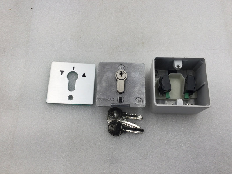 Exquisite Workmanship 16018-3A Door Operator Key Switch for Roller Shutter 5/10 Amp 125/250 VAC
