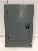 GE TM1210S/F 100 Amp 12 Space 120/240V Panel Door 15 7/8" x 10 1/2" - Flawed