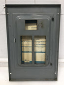 GE TM1210S/F 100 Amp 12 Space 120/240V Panel Door 15 7/8" x 10 1/2" - Flawed