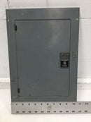 GE TM1210S/F 100 Amp 12 Space 120/240V Panel Door 15 7/8" x 10 1/2" - Flawed