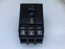Square D QOB350VH 50 Amp 3 Pole 240V 22kA Bolt On Circuit Breaker - Yellow Face