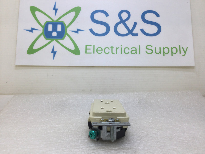 Leviton TDR15-I 15 Amp 125 VAC Decora Style Duplex Receptacle Tamper Resistant Ivory