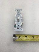Eaton CSB115STW-SP-LW 15 Amp 120/277 VAC Single Pole Light Switch in White (Pack of 10)