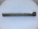 CMC NA78-1 21 Position 4-14 AWG Grounding Bar 7 7/8" x 1/2" w/ Addon Lugs