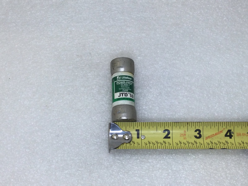 Littelfuse JTD-15 15 Amp 600V Time Delay Class J Fuse - Lot of 3