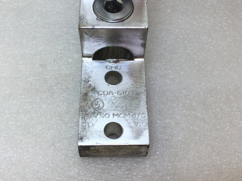 CMC CDA-610 (2) 750 MCM-1/0 Mechanical Lug