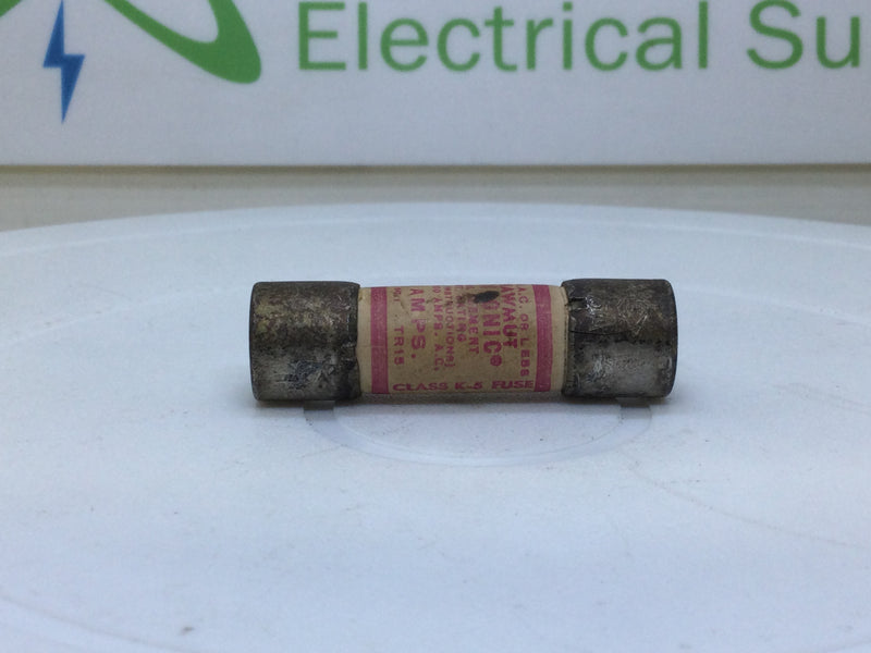 Shawmut/Trionic TR15 15 Amp 250V Dual Element Class K5 Fuse
