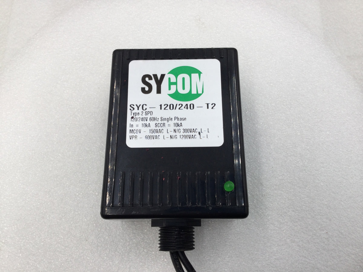 その他 TSE SATCOM CCT Sycom Inc. SYC-120/240-T2 120/240V 60Hz Single Phase Type 2 SPD Surge