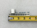 Square D 12 Position 4-14 AWG Grounding Bar 3 3/4" x 1/2" w/ SE-3254 Addon Lug
