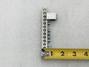 Square D 12 Position 4-14 AWG Grounding Bar 3 3/4" x 1/2" w/ SE-3254 Addon Lug
