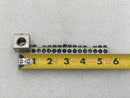 Square D 17 position 4-14 AWG Grounding Bar 5 3/8" x 1/2" w/ Addon Lug