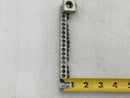 Square D 17 position 4-14 AWG Grounding Bar 5 3/8" x 1/2" w/ Addon Lug