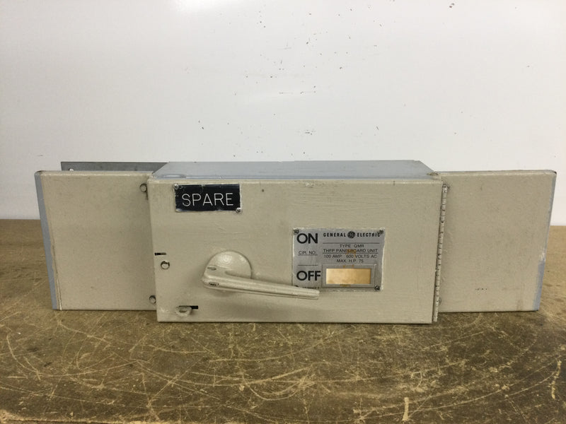 GE General Electric THFP363 100 Amp 600V Fused Panel Panelboard Switch QMR363