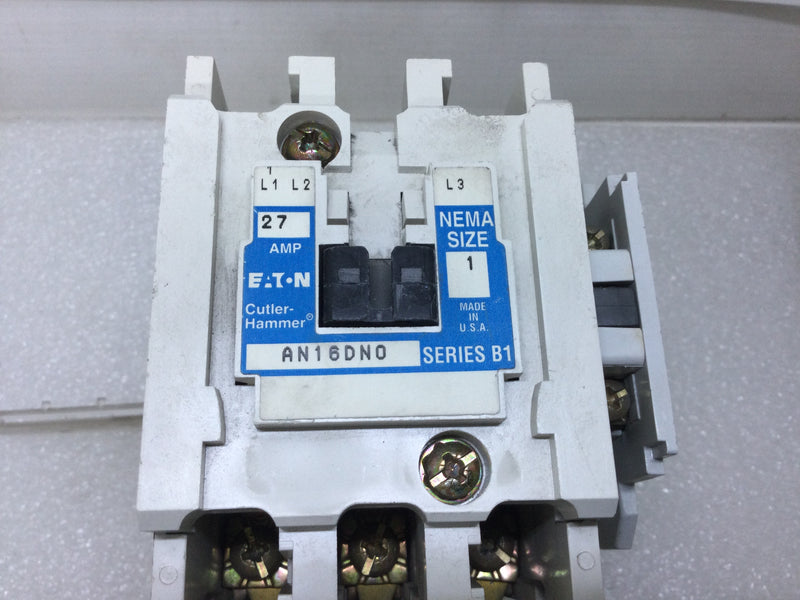 Cutler-Hammer/Eaton AN16DN0 Starter NEMA Size 1 27 Amp 600V  Series B1