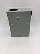 GE General Electric TL270R1 Outdoor Surface Mount Load Center 70 Amp 2 Space 4 Circuit w/o Dead Front Panel