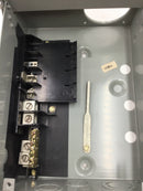 GE General Electric TL270R1 Outdoor Surface Mount Load Center 70 Amp 2 Space 4 Circuit w/o Dead Front Panel