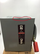 GE THN3361 30A 3P 600V Non-Fusible Safety Switch 10 3/8" x 9" - Cosmetic Flaw