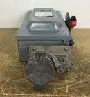Square D H362AWC Disconnect Switch 60 Amp 240/480/600 VAC 3 Pole with 4 Prong Crouse Hinds Receptacle Attached