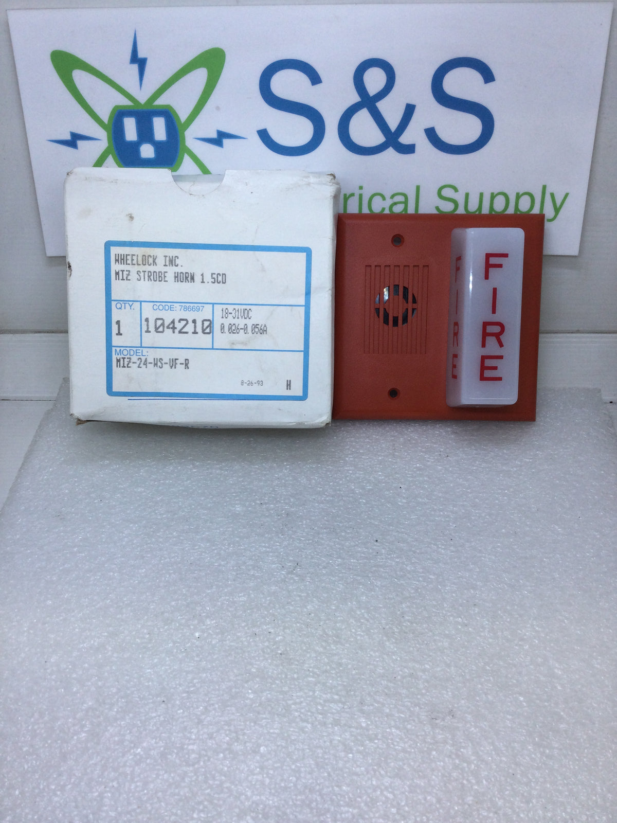 Wheelock ELHSR Fire Alarm Horn/Strobe – New, Sealed, Same-Day Shipping