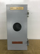 GE General Electric TE100J Type 12 Breaker Enclosure Rated at 100 Amp 600 VAC 8" X 17.5"