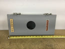 GE General Electric TE100J Type 12 Breaker Enclosure Rated at 100 Amp 600 VAC 8" X 17.5"