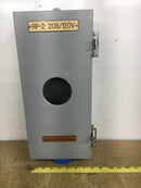 GE General Electric TE100J Type 12 Breaker Enclosure Rated at 100 Amp 600 VAC 8" X 17.5"