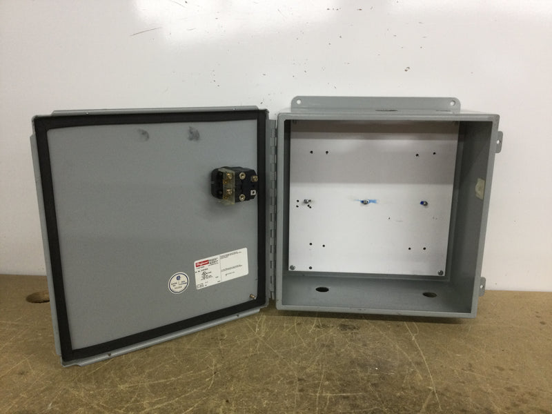 Hoffman A1212CH 12X12X6 Wall Mount Electrical Enclosure W/Backplate an