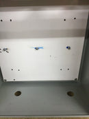 Hoffman A1212CH 12X12X6 Wall Mount Electrical Enclosure W/Backplate and Allen Bradley 800T-PB16 Push Button