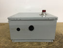 Hoffman A1212CH 12X12X6 Wall Mount Electrical Enclosure W/Backplate and Allen Bradley 800T-PB16 Push Button