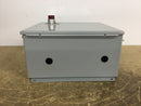 Hoffman A1212CH 12X12X6 Wall Mount Electrical Enclosure W/Backplate and Allen Bradley 800T-PB16 Push Button