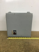 Hoffman A1212CH 12X12X6 Wall Mount Electrical Enclosure W/Backplate and Allen Bradley 800T-PB16 Push Button