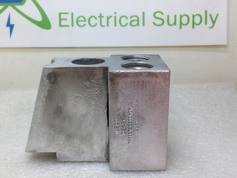 Ilsco D2436 Three 750-500 MCM AL-CU Lug