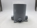 Scepter FBPEC 6" Deep X 5" Wide Round PVC Floor/Junction Box with 2-3/4" and 2-1" Inlets
