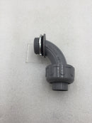 Lot of 5 Mixed Brands 1" 90 Degree Liquid Tight Non-Metallic Connector