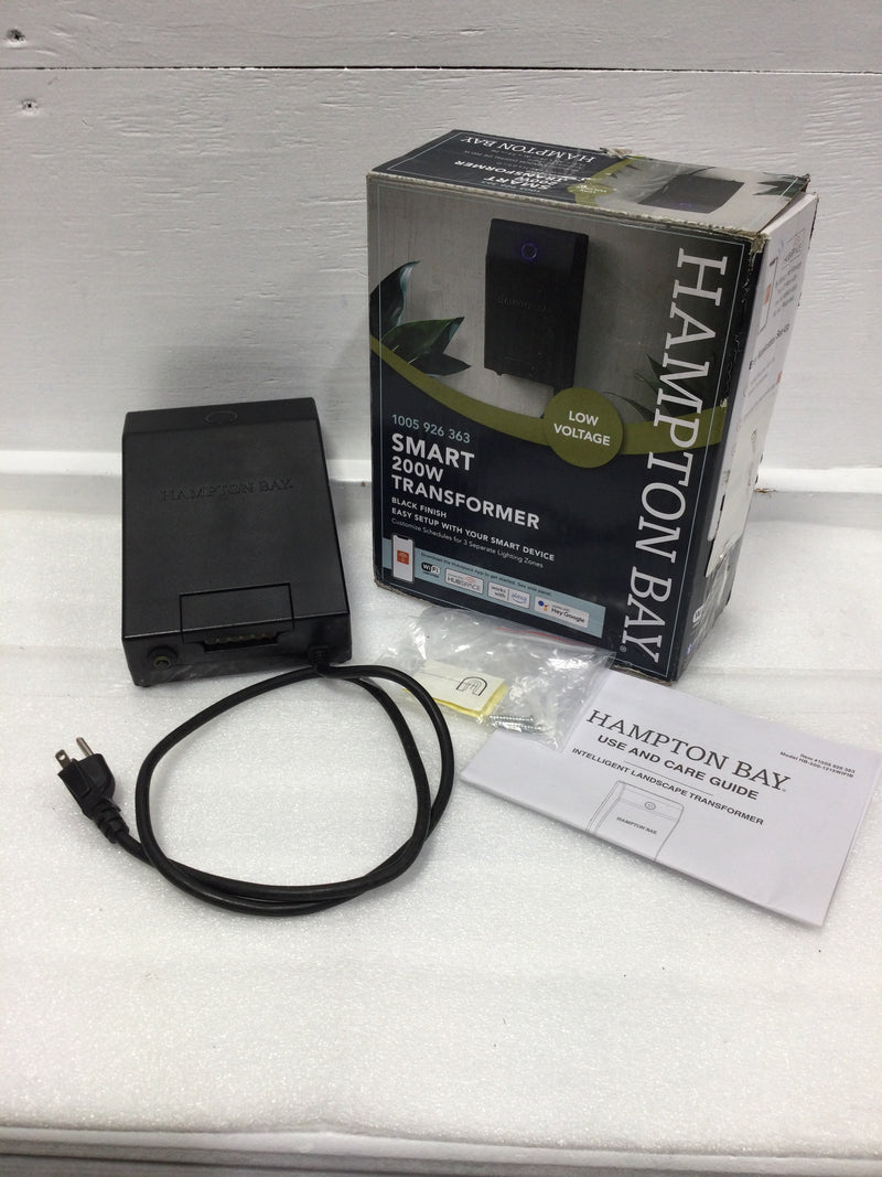 Hampton Bay 1005 926 363 Smart 200W Transformer Black Finish