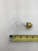 Abco 03473 60 Watt 130 VAC 60Hz Clear Incandescent Light Bulb 645 Lumens (Pack of 2)